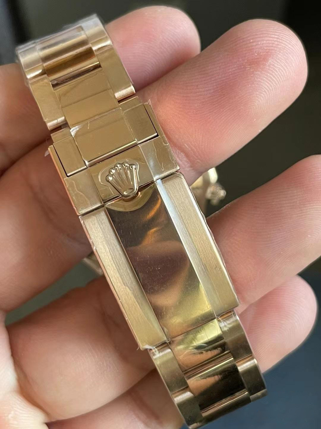 Clean Factory Daytona 116505 0011 Rose Gold Case Bracelet Chocolate Dial with Black Number Markers DD4130 Movement 08 Clean Factory Daytona 116505 0011 Rose Gold Case Bracelet Chocolate Dial with Black Number Markers DD4130 Movement 08