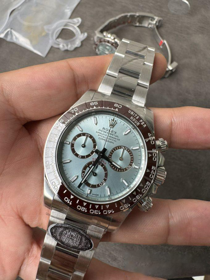 Clean Factory Daytona 126506 ICE Blue Dial Brown Ceramic Bezel SH4131 Movement 72 Hours Power Reserve 04 Clean Factory Daytona 126506 ICE Blue Dial Brown Ceramic Bezel SH4131 Movement 72 Hours Power Reserve 04