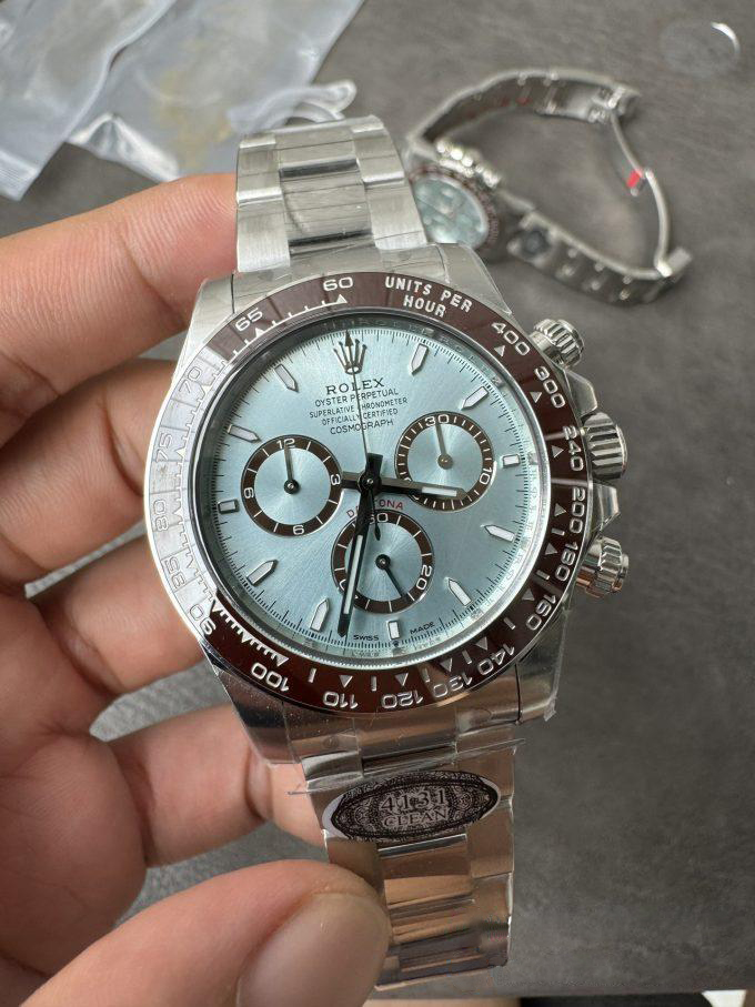 Clean Factory Daytona 126506 ICE Blue Dial Brown Ceramic Bezel SH4131 Movement 72 Hours Power Reserve 07 Clean Factory Daytona 126506 ICE Blue Dial Brown Ceramic Bezel SH4131 Movement 72 Hours Power Reserve 07