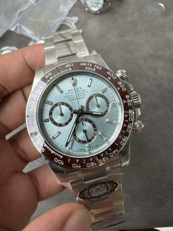 Clean Factory Daytona 126506 ICE Blue Dial With Diamonds Markers Brown Ceramic Bezel SH4131 Movement 72 Hours PR 08