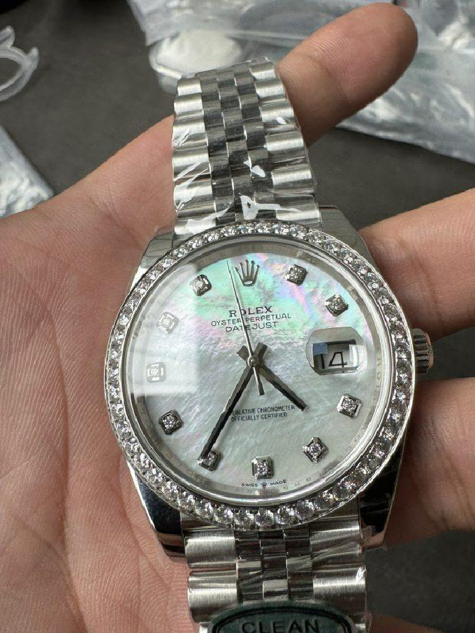 Clean Factory Rolex Datejust 126334 41mm MOP Dial Diamonds Bezel 904L Steel Jubilee Bracelet SH3235 Movement 04 Clean Factory Rolex Datejust 126334 41mm MOP Dial Diamonds Bezel 904L Steel Jubilee Bracelet SH3235 Movement 04