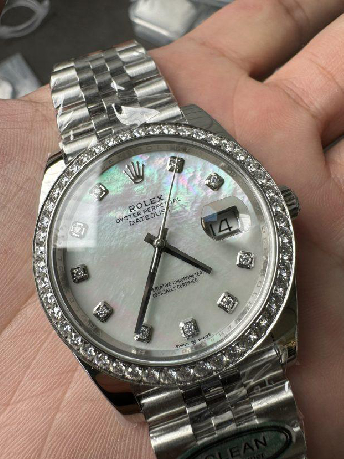 Clean Factory Rolex Datejust 126334 41mm MOP Dial Diamonds Bezel 904L Steel Jubilee Bracelet SH3235 Movement 05 Clean Factory Rolex Datejust 126334 41mm MOP Dial Diamonds Bezel 904L Steel Jubilee Bracelet SH3235 Movement 05