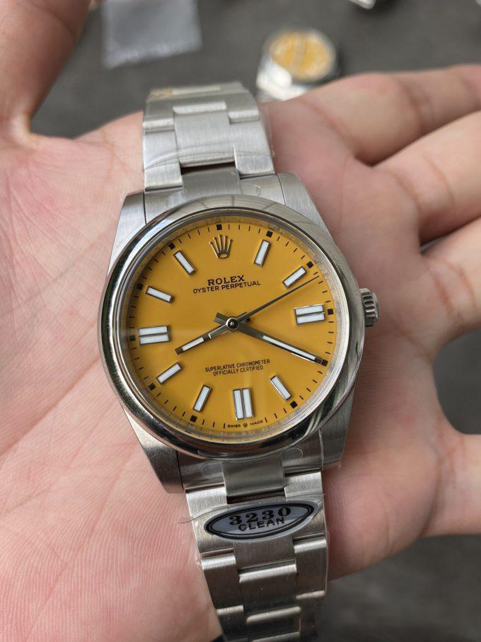 Clean Factory Rolex Oyster Perpetual 126000 36mm Yellow Dial 904L Steel VR3230 Movement 04 Clean Factory Rolex Oyster Perpetual 126000 36mm Yellow Dial 904L Steel VR3230 Movement 04