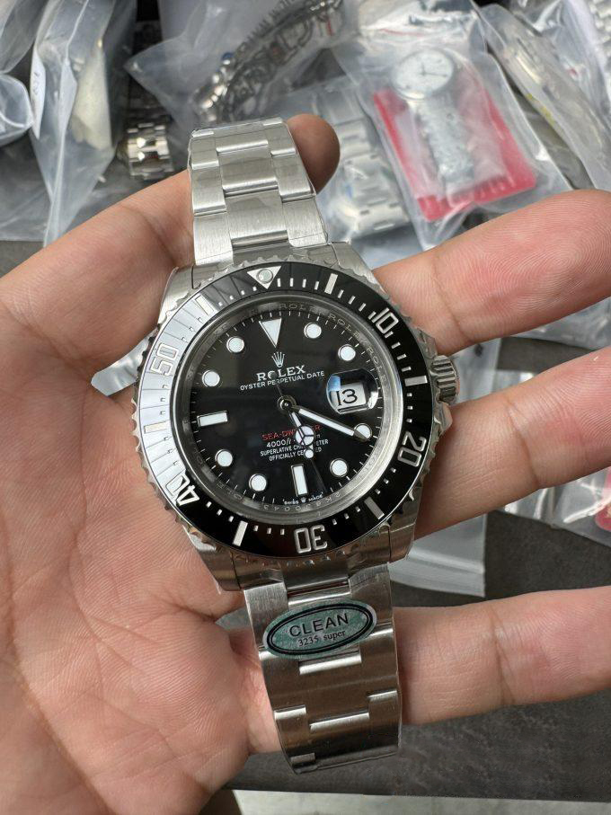 Clean Factory Rolex Sea Dweller 126600 Single Red 904L Steel Case and Bracelet SH3235 Movement 01 Clean Factory Rolex Sea Dweller 126600 Single Red 904L Steel Case and Bracelet SH3235 Movement 01
