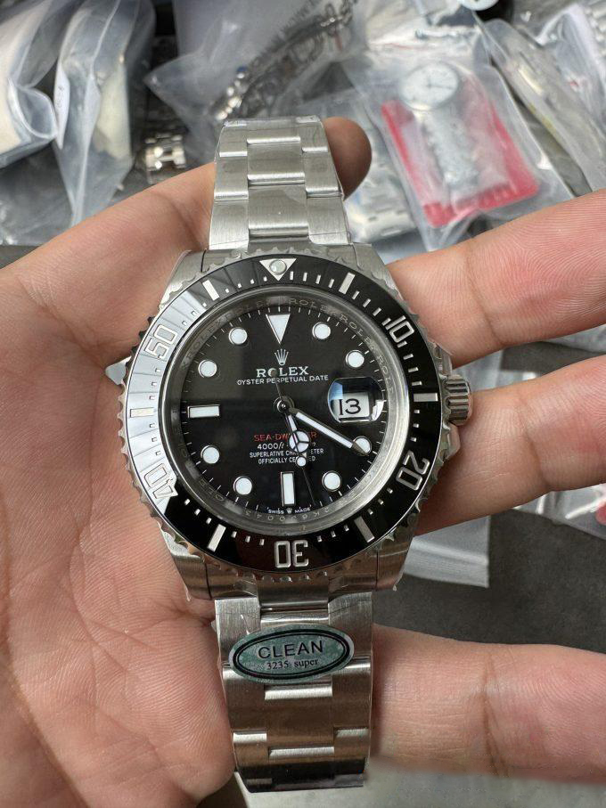 Clean Factory Rolex Sea Dweller 126600 Single Red 904L Steel Case and Bracelet SH3235 Movement 02 Clean Factory Rolex Sea Dweller 126600 Single Red 904L Steel Case and Bracelet SH3235 Movement 02