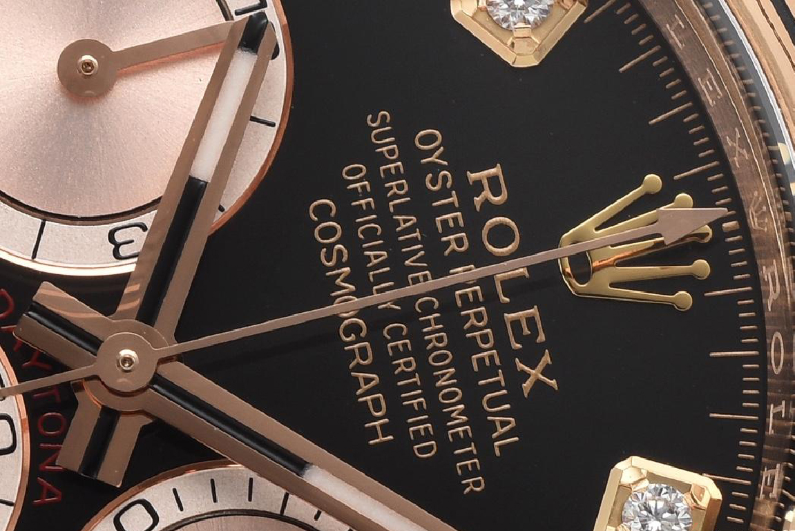 Clean Factory Daytona 126505 Rose Gold Case Bracelet Bright Black and Sundust Set with Diamonds Dial SH4131 Movement 04 Clean Factory Daytona 126505 Rose Gold Case Bracelet Bright Black and Sundust Set with Diamonds Dial SH4131 Movement 04