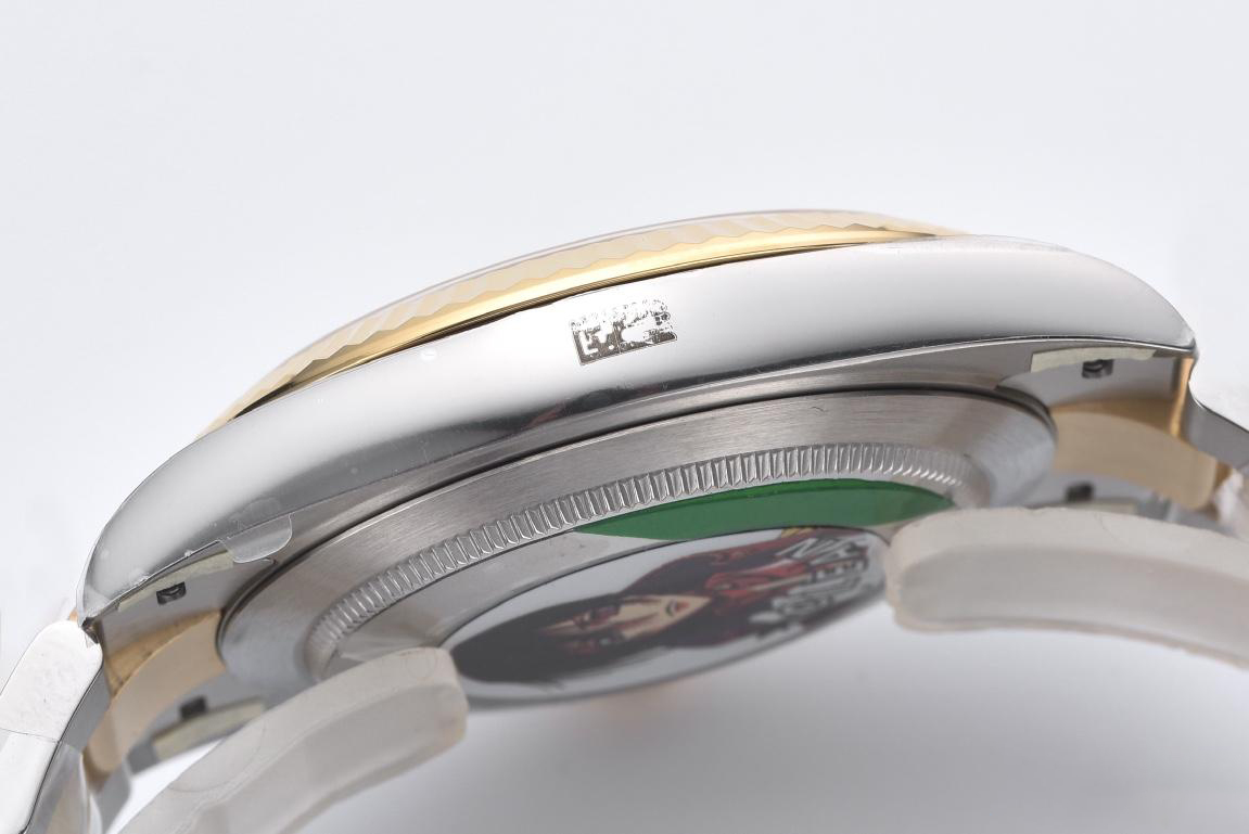 Clean Factory Datejust Wimbledon 126333 41mm Gray Dial with Green Roma Markers Yellow Gold Bezel 3235 Caliber Two Tone Oyster Bracelet 06 Clean Factory Datejust Wimbledon 126333 41mm Gray Dial with Green Roma Markers Yellow Gold Bezel 3235 Caliber Two Tone Oyster Bracelet 06