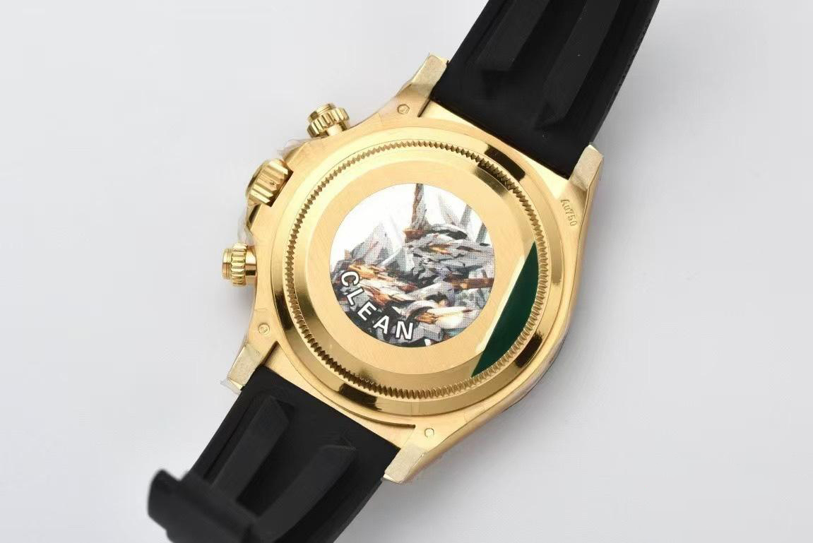 Clean Factory Daytona 126518 Black Dial with Diamonds Markers Yellow Gold Case Black Ceramic Bezel SH4131 Movement Oysterflex Strap 09 Clean Factory Daytona 126518 Black Dial with Diamonds Markers Yellow Gold Case Black Ceramic Bezel SH4131 Movement Oysterflex Strap 09