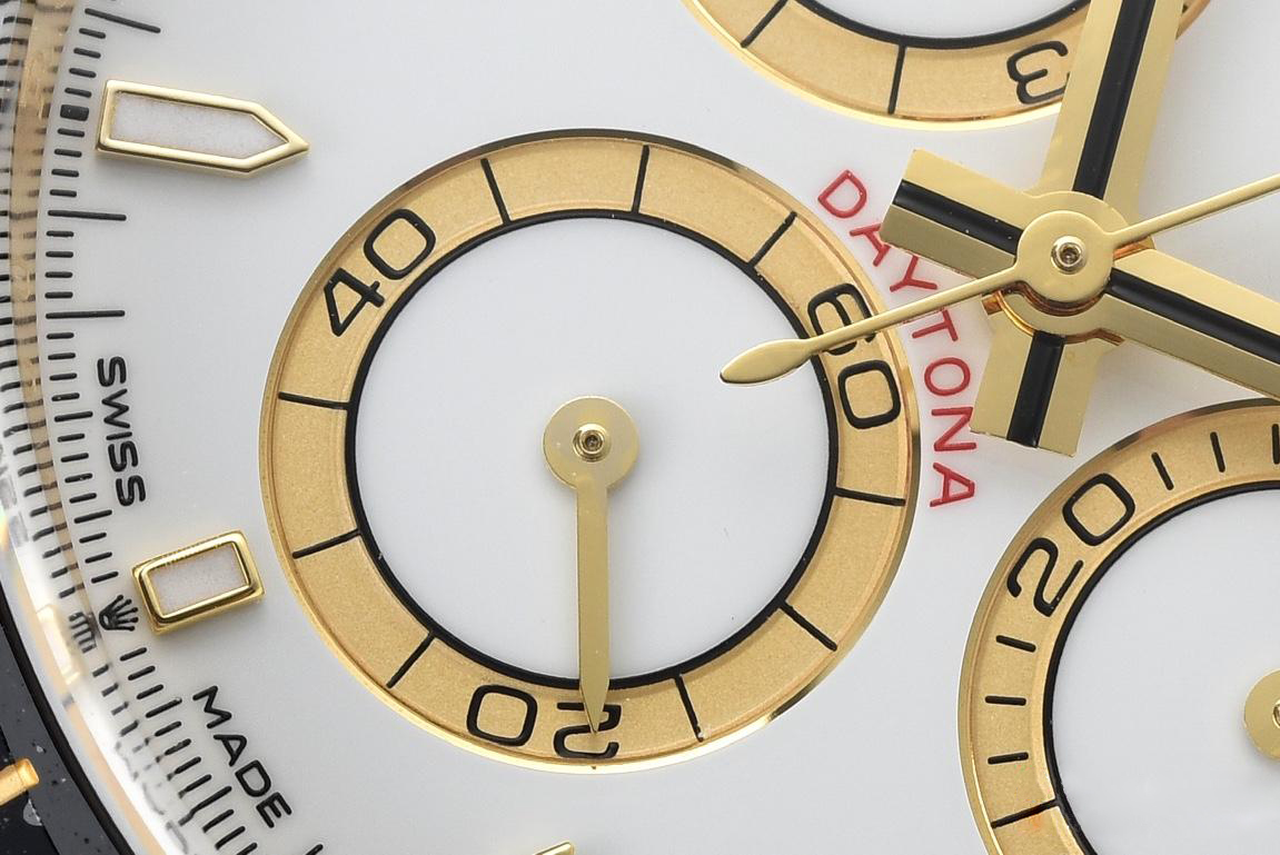 Clean Factory Daytona 126518 White Dial Yellow Gold Case Black Ceramic Bezel SH4131 Movement Oysterflex Strap 05 Clean Factory Daytona 126518 White Dial Yellow Gold Case Black Ceramic Bezel SH4131 Movement Oysterflex Strap 05