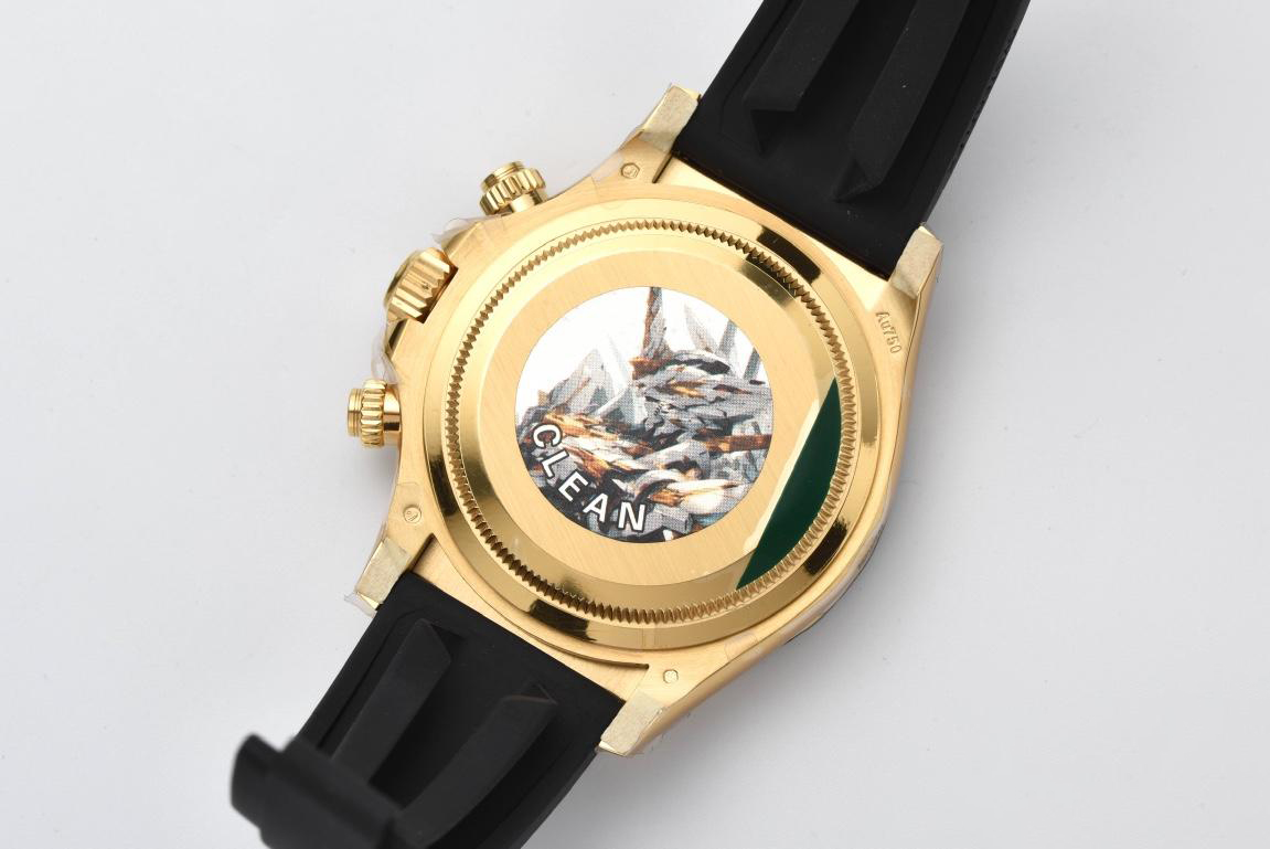 Clean Factory Daytona 126518 White Dial Yellow Gold Case Black Ceramic Bezel SH4131 Movement Oysterflex Strap 09 Clean Factory Daytona 126518 White Dial Yellow Gold Case Black Ceramic Bezel SH4131 Movement Oysterflex Strap 09