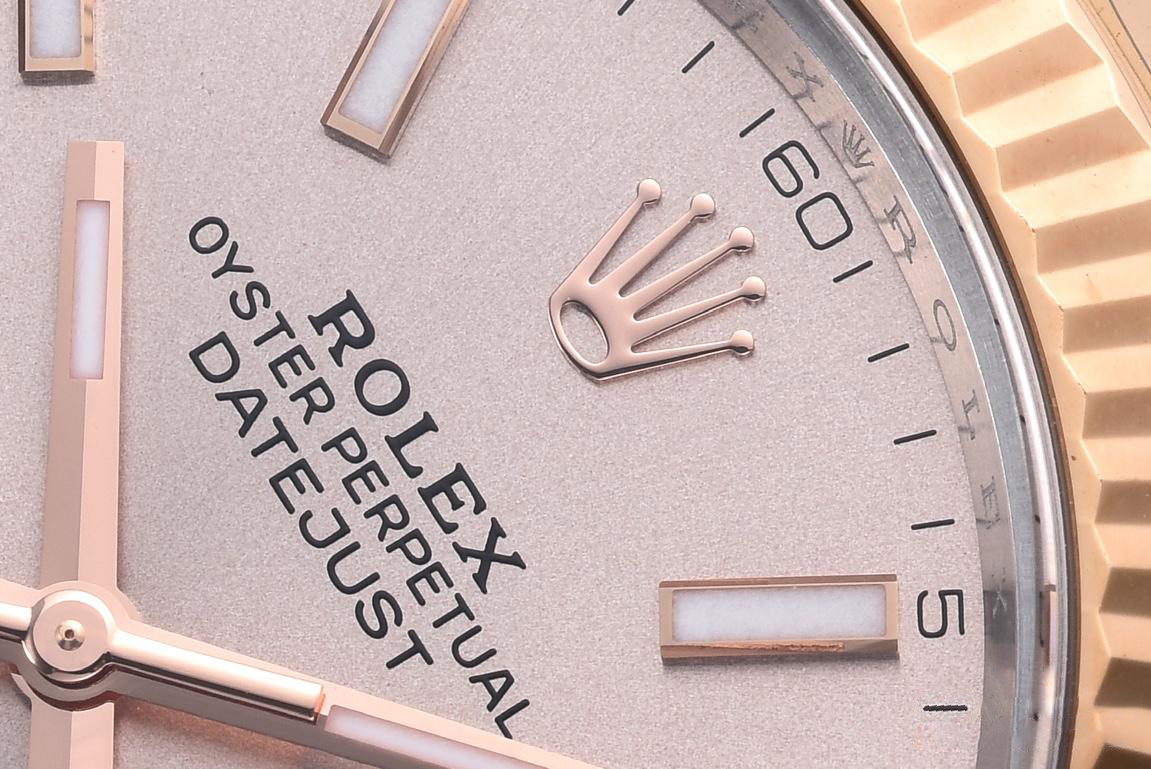 Clean Datejust 126331 41mm Rose Gold Sundust Dial with Stick Markers Rose Gold Bezel 904L Steel Case 3235 Movement Two Tone Oyster Bracelet 03 Clean Datejust 126331 41mm Rose Gold Sundust Dial with Stick Markers Rose Gold Bezel 904L Steel Case 3235 Movement Two Tone Oyster Bracelet 03