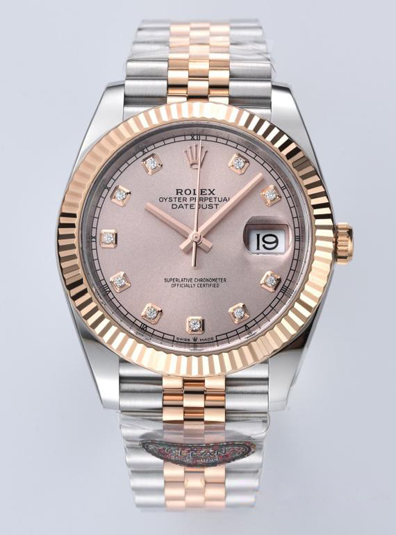 Clean Datejust 126331 41mm Rose Gold Sundust Dial with diamond Markers Rose Gold Bezel 3235 Movement Two Tone Jubilee Bracelet 00 Clean Datejust 126331 41mm Rose Gold Sundust Dial with diamond Markers Rose Gold Bezel 3235 Movement Two Tone Jubilee Bracelet 00