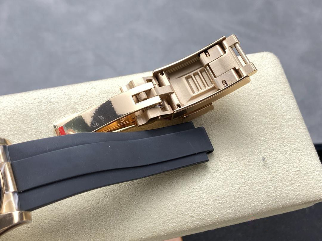 Clean Factory Daytona 126515LN 18K Rose Gold Plated Case Black and Rose Gold Dial Oysterflex Strap SH4131 01