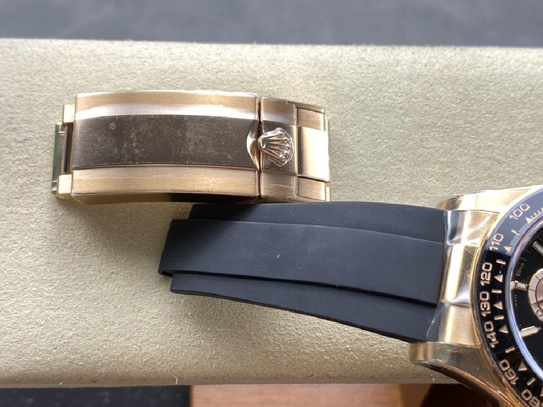 Clean Factory Daytona 126515LN 18K Rose Gold Plated Case Black and Rose Gold Dial Oysterflex Strap SH4131 02