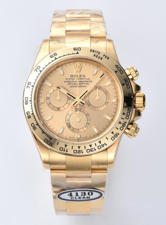 Clean Factory Rolex Daytona 116508 Full Yellow Gold Case Dial Yellow Gold Bezel Bracelet DanDong 4130 Movement 00 Clean Factory Rolex Daytona 116508 Full Yellow Gold Case Dial Yellow Gold Bezel Bracelet DanDong 4130 Movement 00
