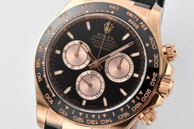 Clean Factory Rolex Daytona 126515LN 18K Rose Gold Plated Case Black and Rose Gold Dial Oysterflex Strap SH4131 02 Clean Factory Rolex Daytona 126515LN 18K Rose Gold Plated Case Black and Rose Gold Dial Oysterflex Strap SH4131 02