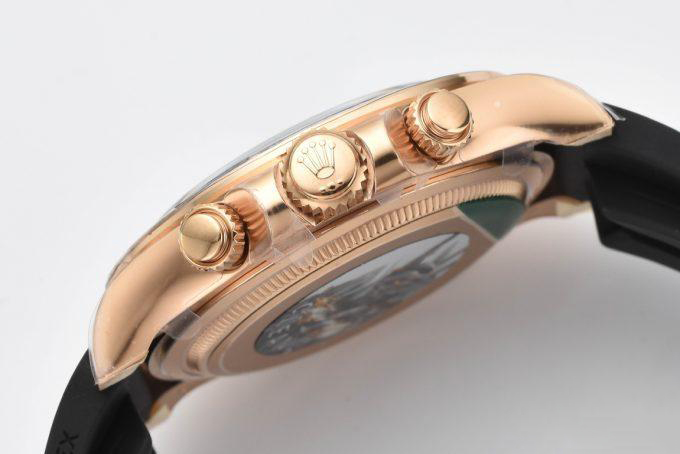 Clean Factory Rolex Daytona 126515LN 18K Rose Gold Plated Case Black and Rose Gold Dial Oysterflex Strap SH4131 06 Clean Factory Rolex Daytona 126515LN 18K Rose Gold Plated Case Black and Rose Gold Dial Oysterflex Strap SH4131 06