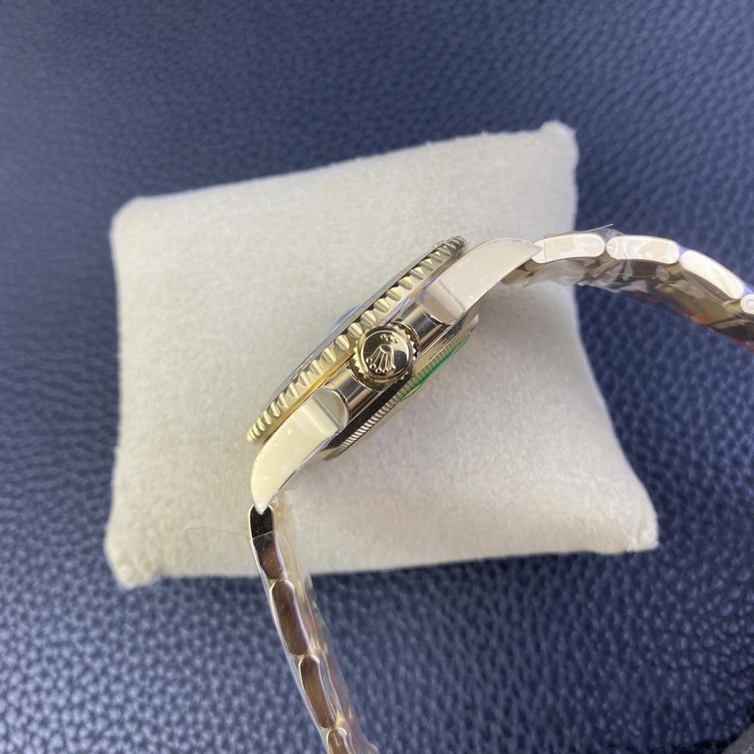 Clean Factory Submariner 116618LN 40mm Black Dial Ceramic Bezel Full Yellow Gold Plated Case Oyster Bracelet SH3135 Movement 06