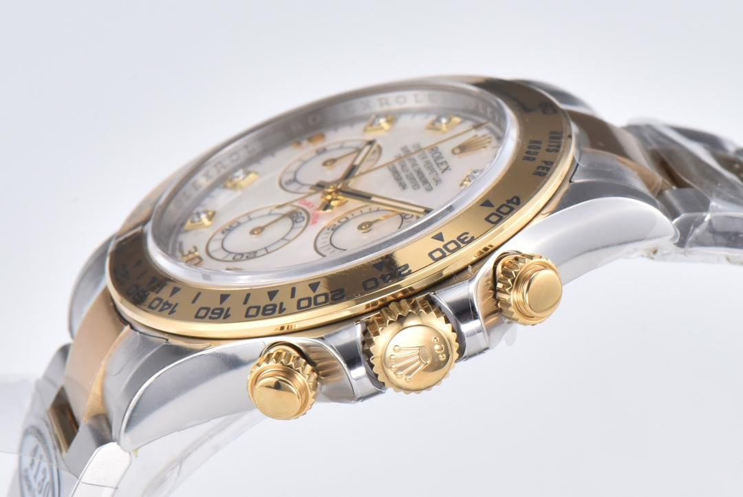 Clean Factory Daytona 116503 White Mother of Pearl Dial Oystersteel and Yellow Gold Material DD4130 Movement 06 Clean Factory Daytona 116503 White Mother of Pearl Dial Oystersteel and Yellow Gold Material DD4130 Movement 06