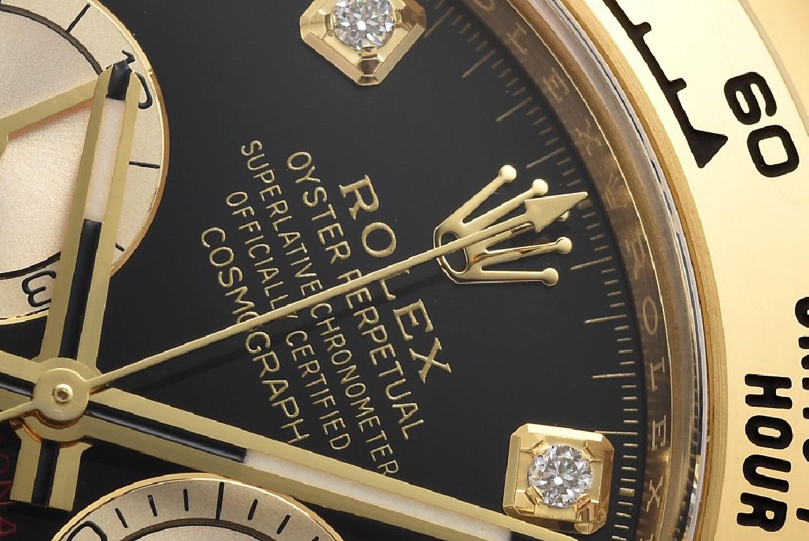 Clean Factory Daytona 126508 Black Dial with Yellow Gold Counter Dial Diamonds Hour Markers 18K Yellow Gold Plated Band 4131 Movement 04 Clean Factory Daytona 126508 Black Dial with Yellow Gold Counter Dial Diamonds Hour Markers 18K Yellow Gold Plated Band 4131 Movement 04