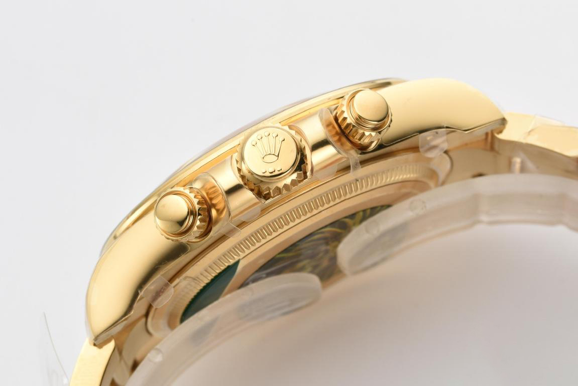 Clean Factory Daytona 126508 White Dial on 18K Yellow Gold Plated Bracelet ShangHai 4131 Movement 07 Clean Factory Daytona 126508 White Dial on 18K Yellow Gold Plated Bracelet ShangHai 4131 Movement 07
