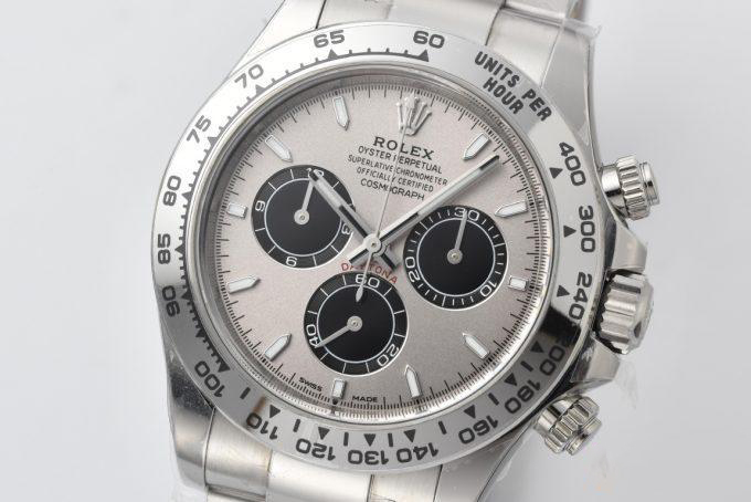 Clean Factory Daytona M126509 0003 White Gold Plated Case Steel and Black Dial White Gold Scale Bezel White Gold Band 4131 Movement 02 Clean Factory Daytona M126509 0003 White Gold Plated Case Steel and Black Dial White Gold Scale Bezel White Gold Band 4131 Movement 02