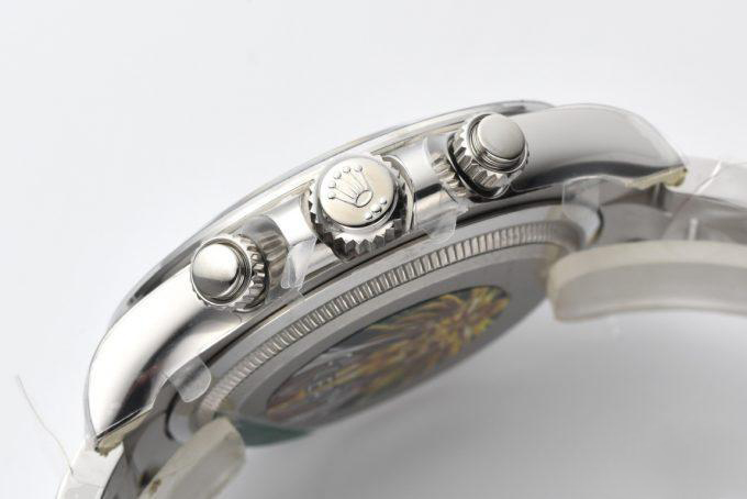 Clean Factory Daytona M126509 0003 White Gold Plated Case Steel and Black Dial White Gold Scale Bezel White Gold Band 4131 Movement 06 Clean Factory Daytona M126509 0003 White Gold Plated Case Steel and Black Dial White Gold Scale Bezel White Gold Band 4131 Movement 06