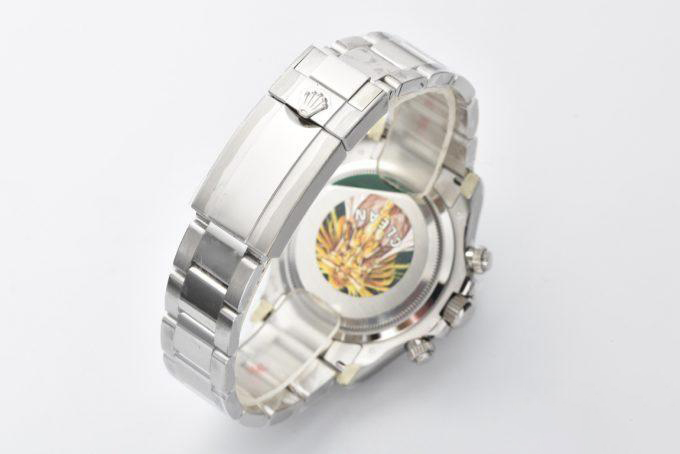 Clean Factory Daytona M126509 0003 White Gold Plated Case Steel and Black Dial White Gold Scale Bezel White Gold Band 4131 Movement 08 Clean Factory Daytona M126509 0003 White Gold Plated Case Steel and Black Dial White Gold Scale Bezel White Gold Band 4131 Movement 08