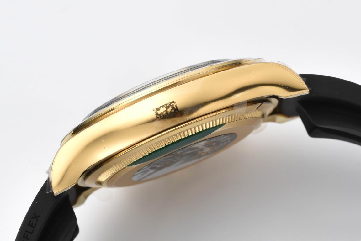 Clean Factory Daytona M126518LN 0006 Yellow Gold Case Black Dial Diamond Hour Markers Gold Counter Rings Oysterflex Strap 4131 Movement 08 Clean Factory Daytona M126518LN 0006 Yellow Gold Case Black Dial Diamond Hour Markers Gold Counter Rings Oysterflex Strap 4131 Movement 08