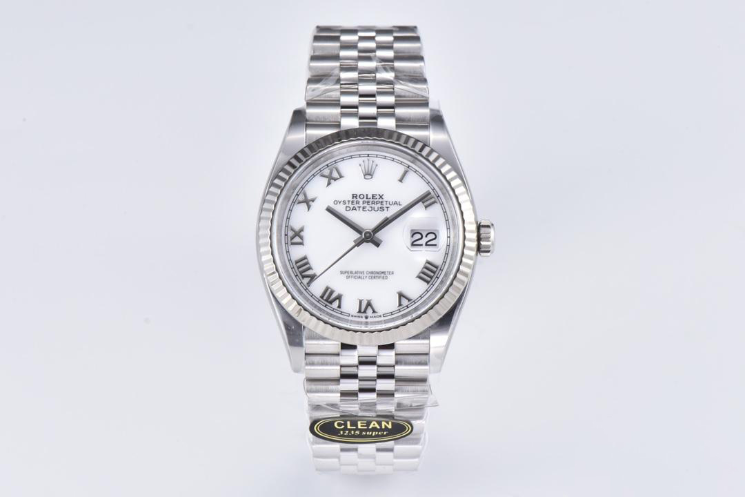 Clean Factory Rolex Datejust 36 White Dial with Roma Hour Markers ShangHai 3235 Movement Jubilee Bracelet 01 Clean Factory Rolex Datejust 36 White Dial with Roma Hour Markers ShangHai 3235 Movement Jubilee Bracelet 01