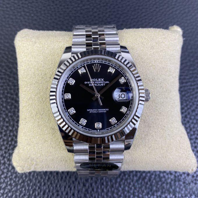 Clean Factory Rolex Datejust M126334 0012 Black Dial Diamond Hour Markers 904L Steel Case Oyster Bracelet ShangHai 3235 Movement 01 Clean Factory Rolex Datejust M126334 0012 Black Dial Diamond Hour Markers 904L Steel Case Oyster Bracelet ShangHai 3235 Movement 01