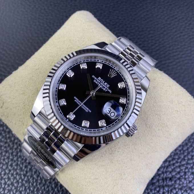 Clean Factory Rolex Datejust M126334 0012 Black Dial Diamond Hour Markers 904L Steel Case Oyster Bracelet ShangHai 3235 Movement 03 Clean Factory Rolex Datejust M126334 0012 Black Dial Diamond Hour Markers 904L Steel Case Oyster Bracelet ShangHai 3235 Movement 03