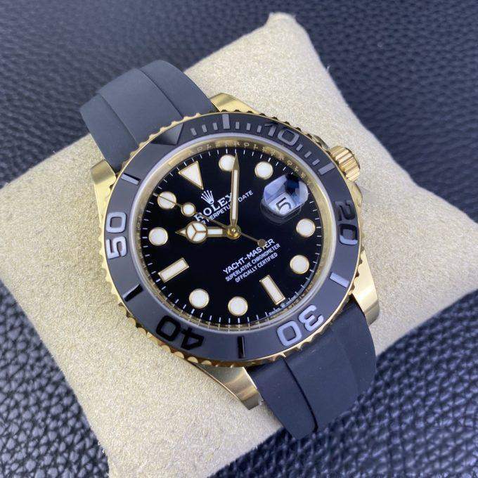 Clean Factory Rolex Yacht Master 42mm 226658 Yellow Gold Case 3D Black Ceramic Bezel Oysterflex Strap SuerClone 3235 Movement 02 Clean Factory Rolex Yacht Master 42mm 226658 Yellow Gold Case 3D Black Ceramic Bezel Oysterflex Strap SuerClone 3235 Movement 02