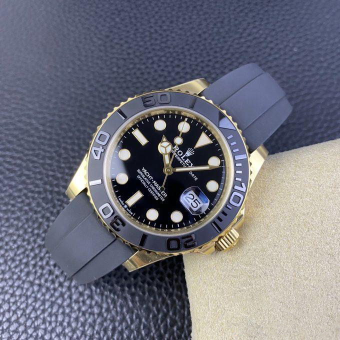 Clean Factory Rolex Yacht Master 42mm 226658 Yellow Gold Case 3D Black Ceramic Bezel Oysterflex Strap SuerClone 3235 Movement 04 Clean Factory Rolex Yacht Master 42mm 226658 Yellow Gold Case 3D Black Ceramic Bezel Oysterflex Strap SuerClone 3235 Movement 04
