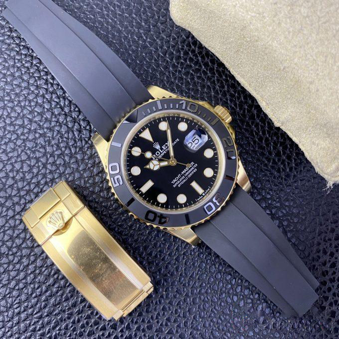 Clean Factory Rolex Yacht Master 42mm 226658 Yellow Gold Case 3D Black Ceramic Bezel Oysterflex Strap SuerClone 3235 Movement 09 Clean Factory Rolex Yacht Master 42mm 226658 Yellow Gold Case 3D Black Ceramic Bezel Oysterflex Strap SuerClone 3235 Movement 09