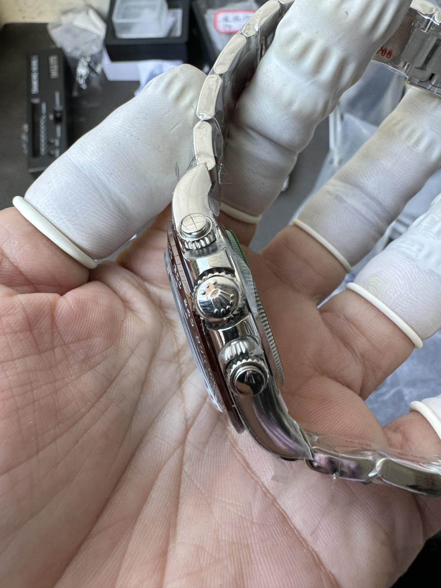 Clean Factory Watch Daytona 116506 Ice Blue Dial Arabic Hour Markers 904L Steel Case Bracelet DD4130 Movement 06 Clean Factory Watch Daytona 116506 Ice Blue Dial Arabic Hour Markers 904L Steel Case Bracelet DD4130 Movement 06