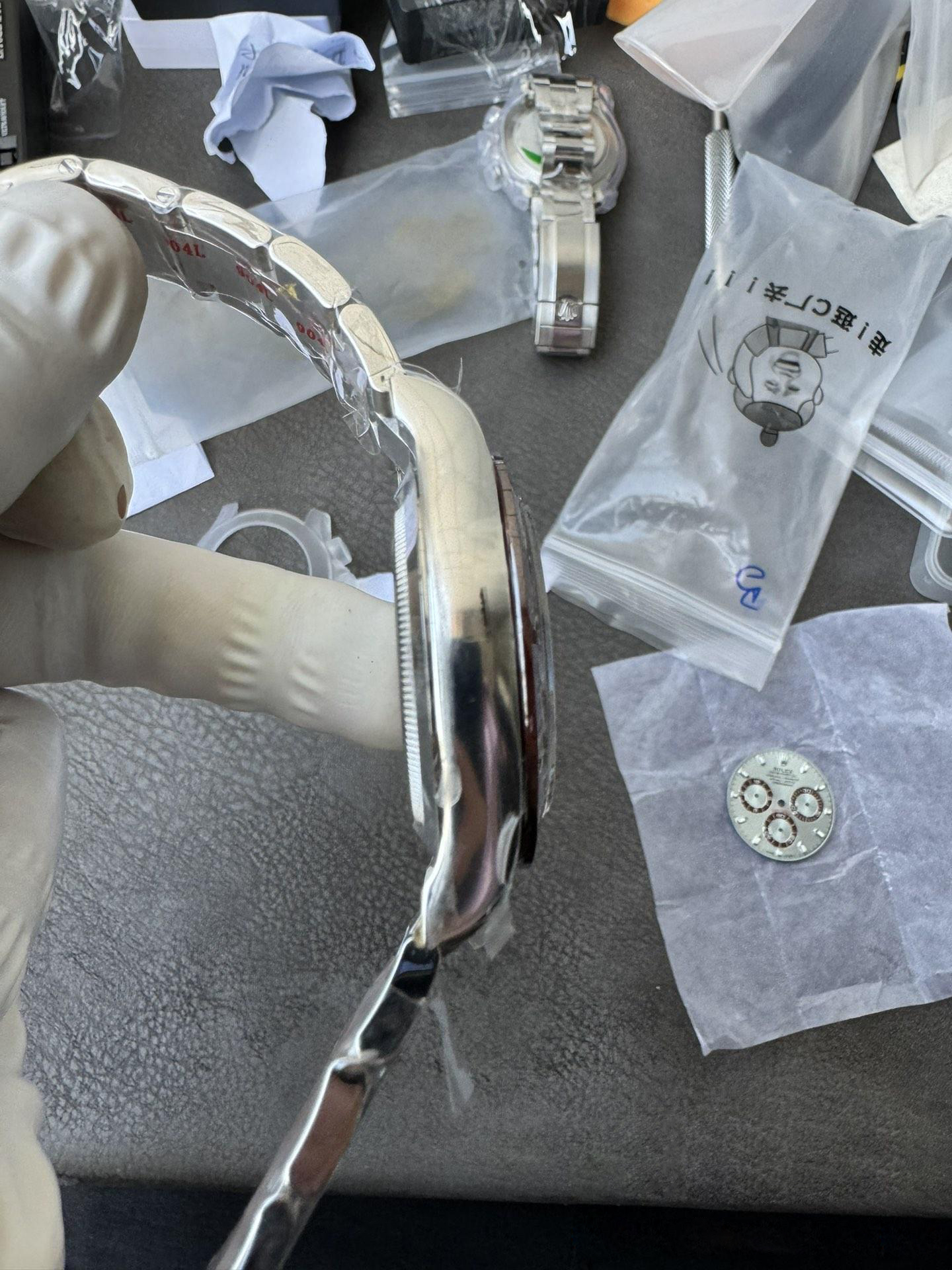 Clean Factory Watch Daytona 116506 Ice Blue Dial Arabic Hour Markers 904L Steel Case Bracelet DD4130 Movement 07 Clean Factory Watch Daytona 116506 Ice Blue Dial Arabic Hour Markers 904L Steel Case Bracelet DD4130 Movement 07