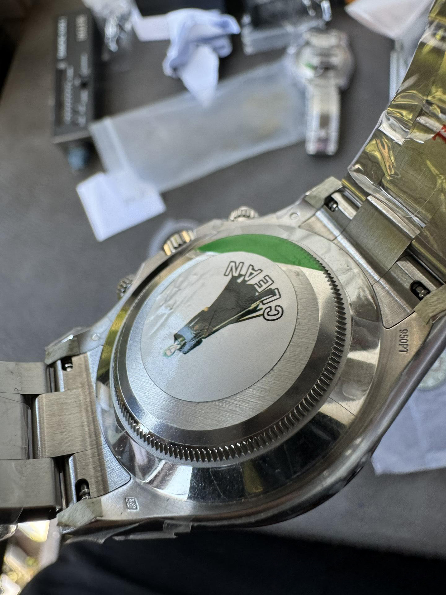 Clean Factory Watch Daytona 116506 Ice Blue Dial Arabic Hour Markers 904L Steel Case Bracelet DD4130 Movement 08 Clean Factory Watch Daytona 116506 Ice Blue Dial Arabic Hour Markers 904L Steel Case Bracelet DD4130 Movement 08