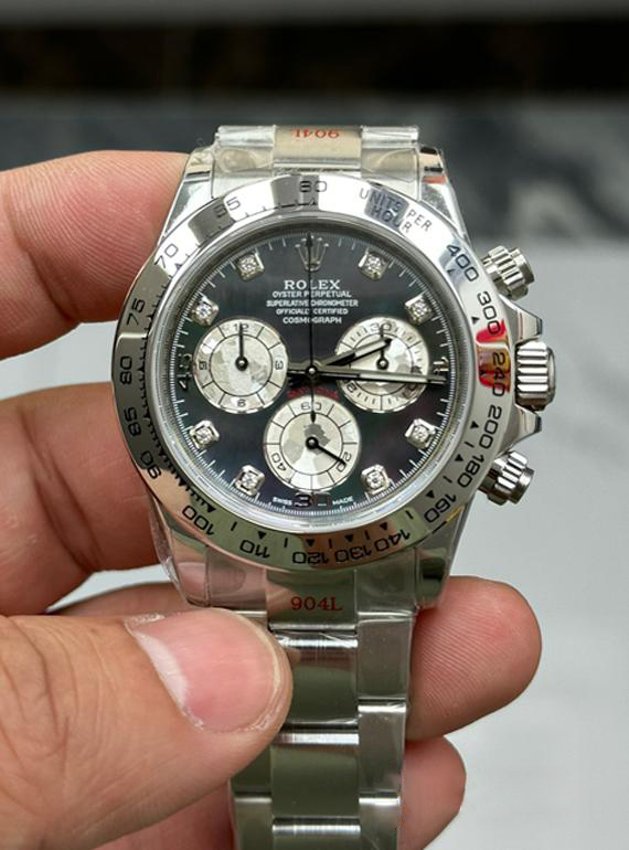 Clean Factory Watch Daytona 116509 Black Mother of Pearl Dial Diamond Hors Markers SuperClone 4130 Movement 000 Clean Factory Watch Daytona 116509 Black Mother of Pearl Dial Diamond Hors Markers SuperClone 4130 Movement 000