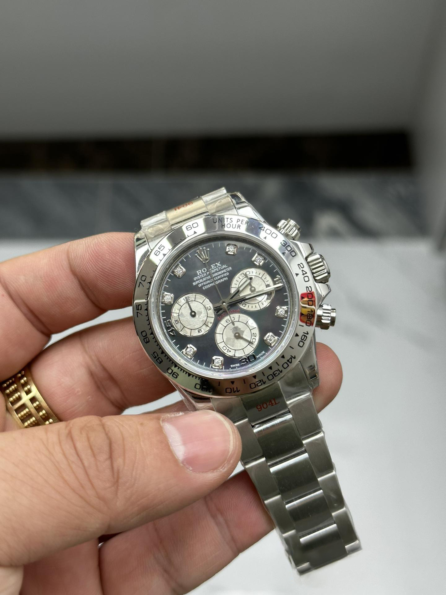 Clean Factory Watch Daytona 116509 Black Mother of Pearl Dial Diamond Hors Markers SuperClone 4130 Movement 02 Clean Factory Watch Daytona 116509 Black Mother of Pearl Dial Diamond Hors Markers SuperClone 4130 Movement 02