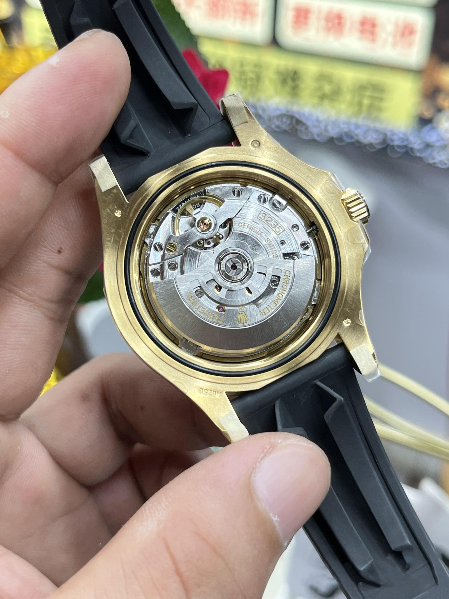 Clean Factory Yacht Master 42mm 226658 Yellow Gold Case 3D Black Ceramic Bezel Oysterflex Strap SuerClone 3235 Movement 09