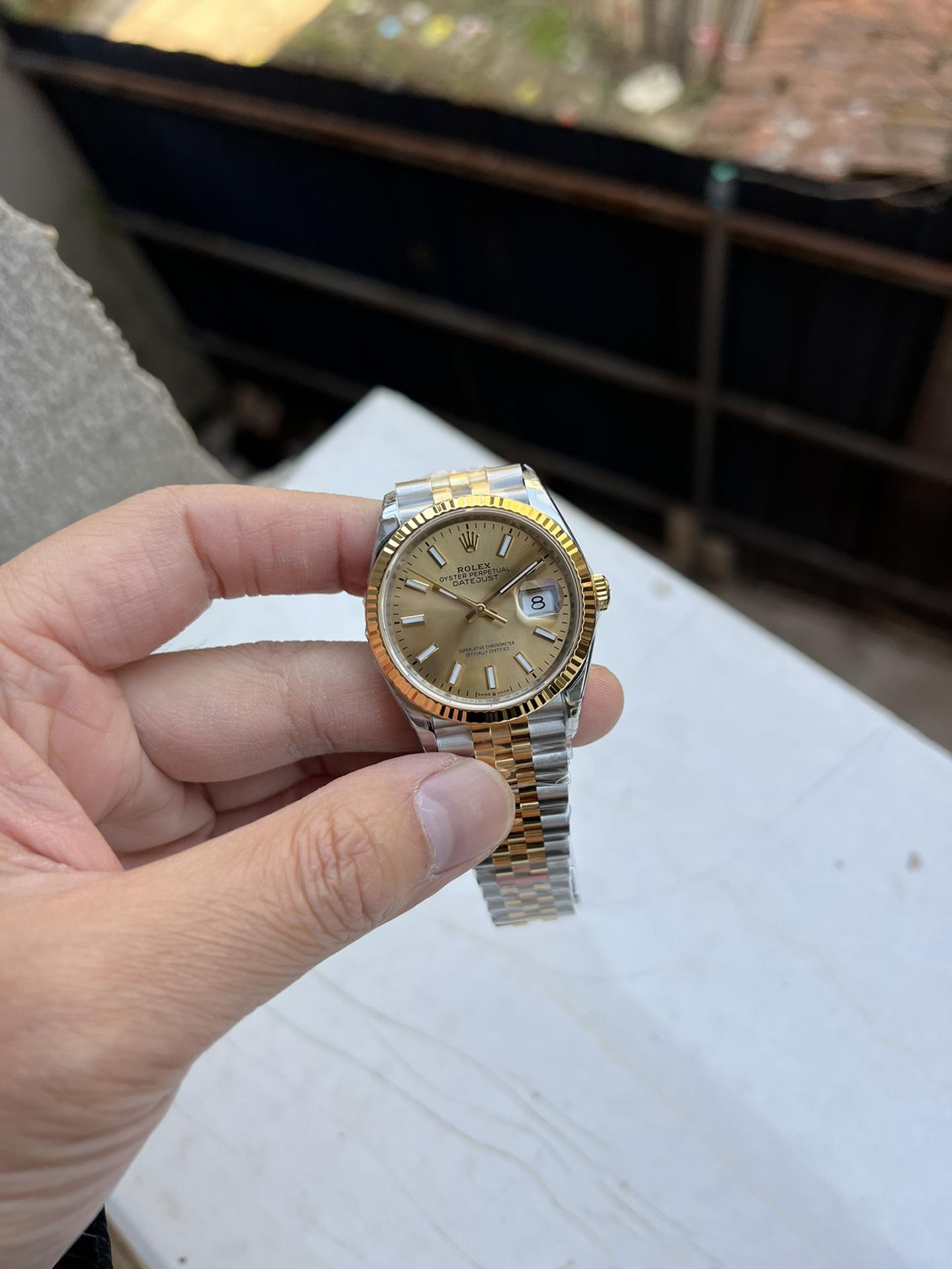 Clean Factory Datejust 41 M126333 0010 Yellow Gold Dial Yellow Gold Fluted Bezel Yellow Gold and Steel Jubilee Bracelet SH3235 Movement 01 Clean Factory Datejust 41 M126333 0010 Yellow Gold Dial Yellow Gold Fluted Bezel Yellow Gold and Steel Jubilee Bracelet SH3235 Movement 01