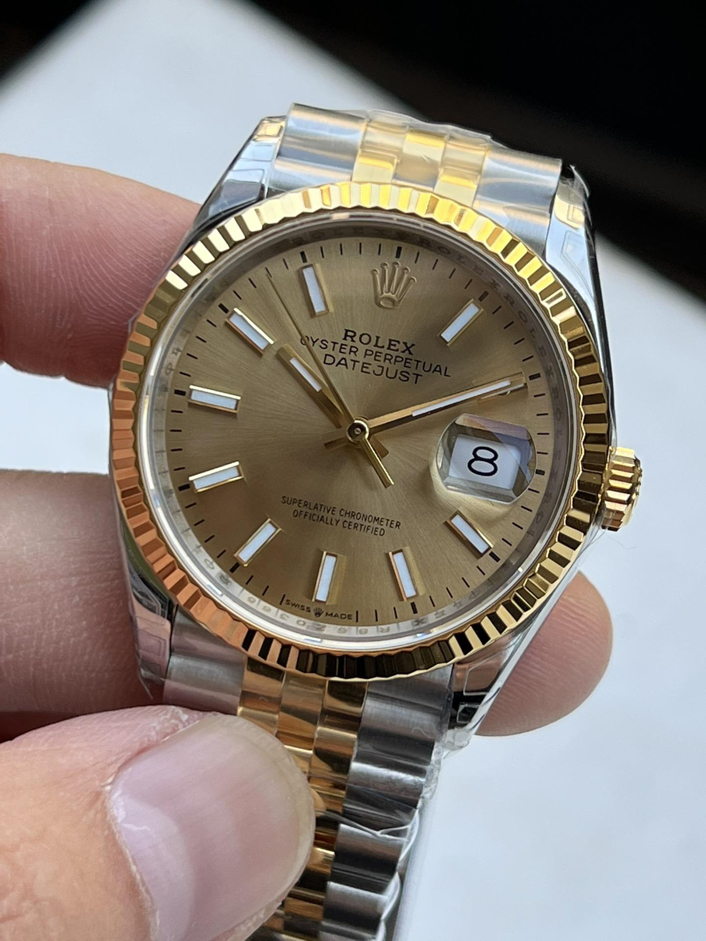 Clean Factory Datejust 41 M126333 0010 Yellow Gold Dial Yellow Gold Fluted Bezel Yellow Gold and Steel Jubilee Bracelet SH3235 Movement 02 Clean Factory Datejust 41 M126333 0010 Yellow Gold Dial Yellow Gold Fluted Bezel Yellow Gold and Steel Jubilee Bracelet SH3235 Movement 02