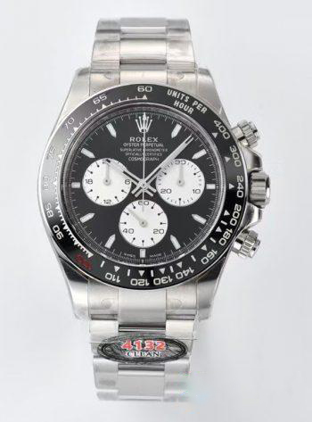 Clean Factory Daytona Le Mans M126529 0001 Black Dial White Chrono Sub Dial with Luminos Hous Markers 4132 Movement 000
