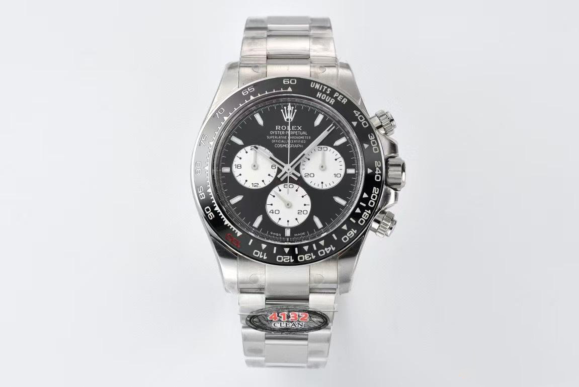 Clean Factory Daytona Le Mans M126529 0001 Black Dial White Chrono Sub Dial with Luminos Hous Markers 4132 Movement 01 Clean Factory Daytona Le Mans M126529 0001 Black Dial White Chrono Sub Dial with Luminos Hous Markers 4132 Movement 01
