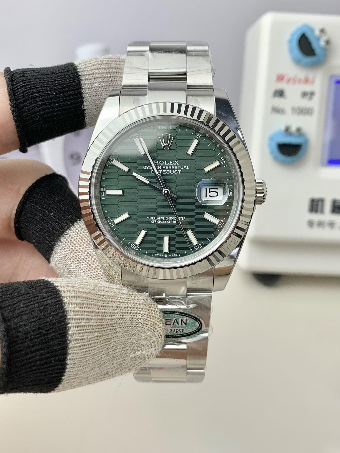 Clean Factory Watch Rolex Datejust 41 N126334 0029 Green Fluted Motif Dial 904L Steel Material Oyster Bracelet SH3235 Cabiler 01 Clean Factory Watch Rolex Datejust 41 N126334 0029 Green Fluted Motif Dial 904L Steel Material Oyster Bracelet SH3235 Cabiler 01