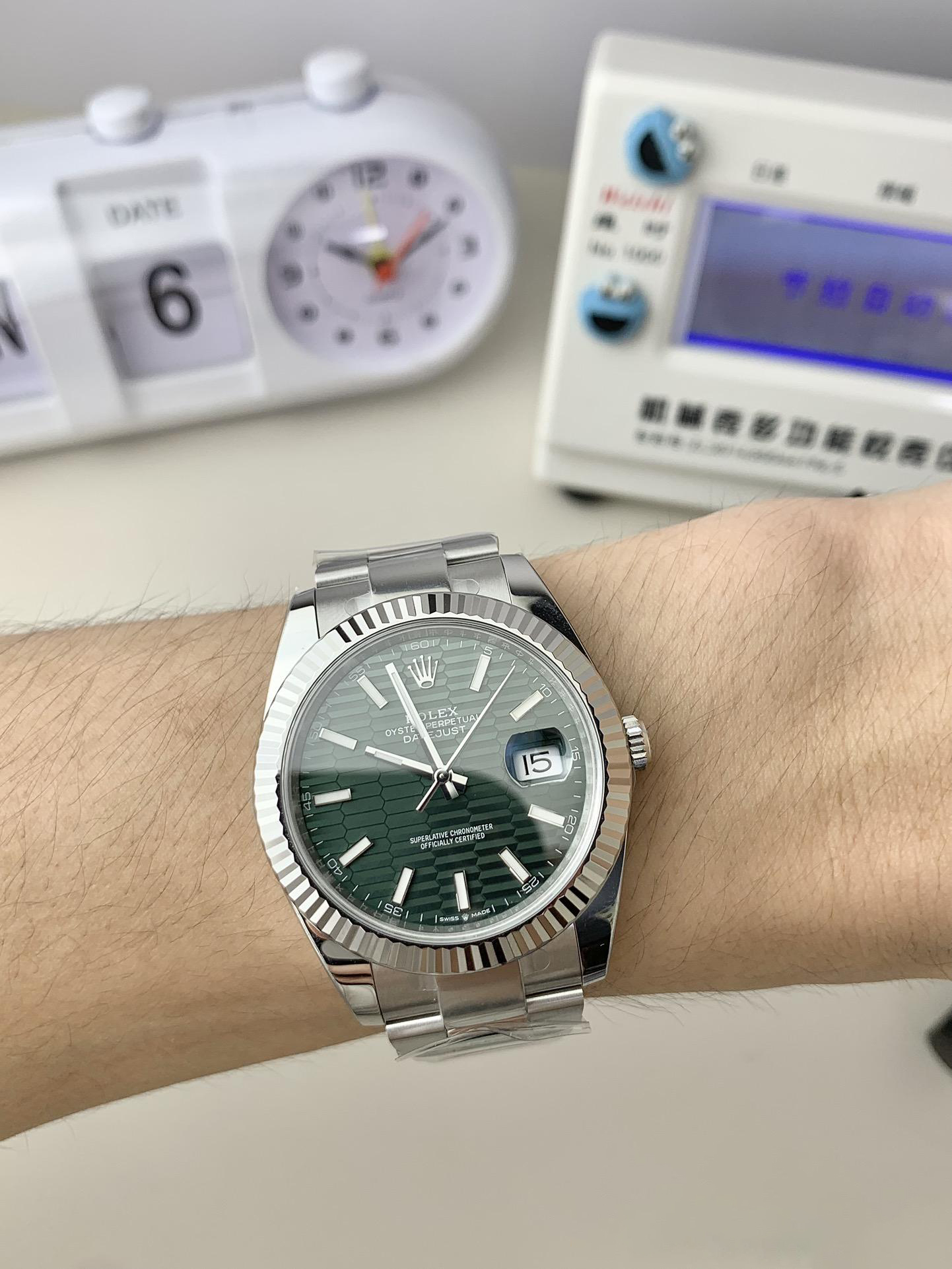 Clean Factory Watch Rolex Datejust 41 N126334 0029 Green Fluted Motif Dial 904L Steel Material Oyster Bracelet SH3235 Cabiler 06 Clean Factory Watch Rolex Datejust 41 N126334 0029 Green Fluted Motif Dial 904L Steel Material Oyster Bracelet SH3235 Cabiler 06