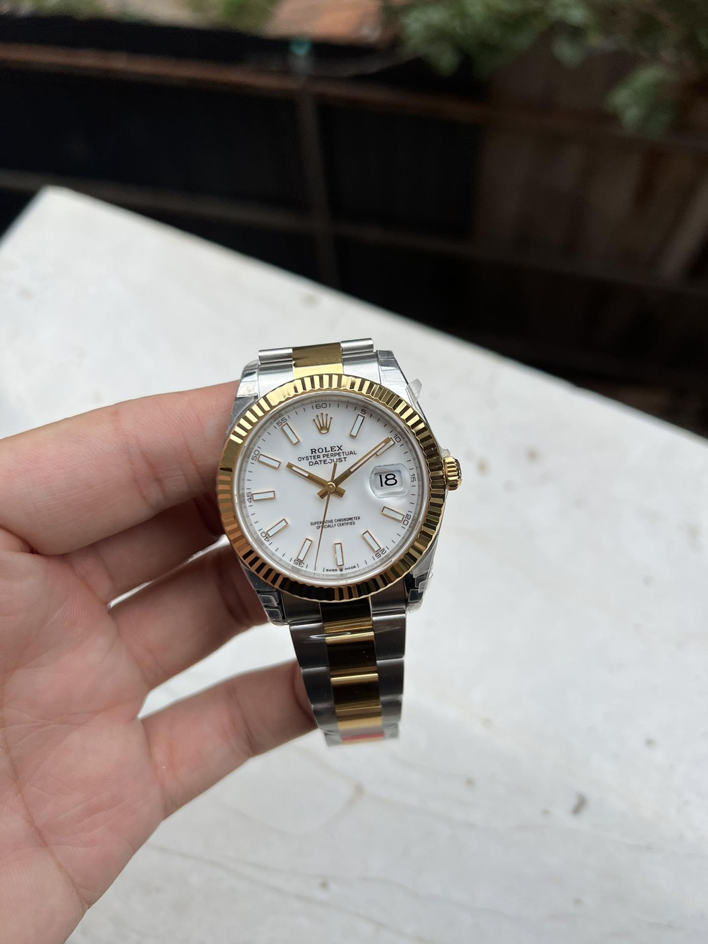 Clean Factory Watch Rolex Datejust 41mm 126333 White Dial Yellow Gold and Oystersteel Bracelet SH3235 Movement 01 Clean Factory Watch Rolex Datejust 41mm 126333 White Dial Yellow Gold and Oystersteel Bracelet SH3235 Movement 01