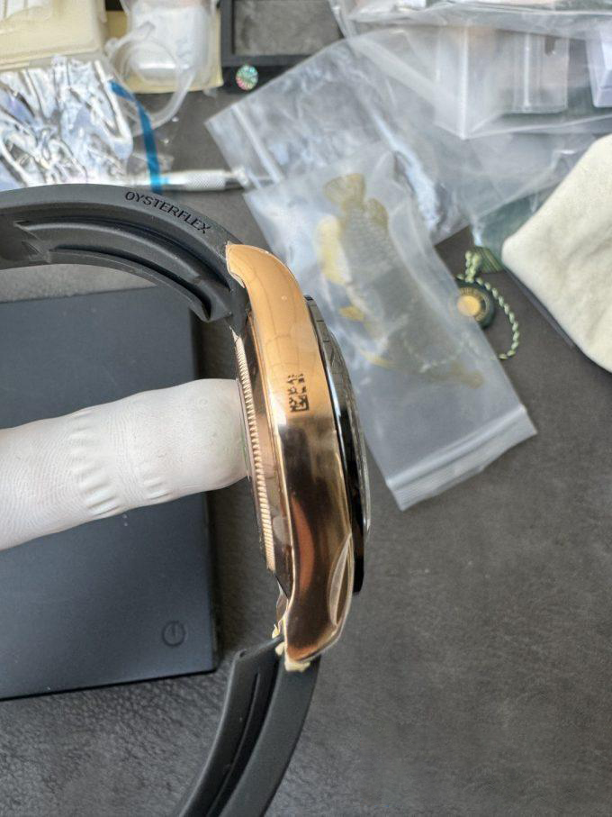 Clean Factory Rolex Daytona 116515LN Rose Gold Case Chocolate Dial with Black Number Markers Black Ceramic Bezel DD4130 Oysterflex Strap 12 Clean Factory Rolex Daytona 116515LN Rose Gold Case Chocolate Dial with Black Number Markers Black Ceramic Bezel DD4130 Oysterflex Strap 12