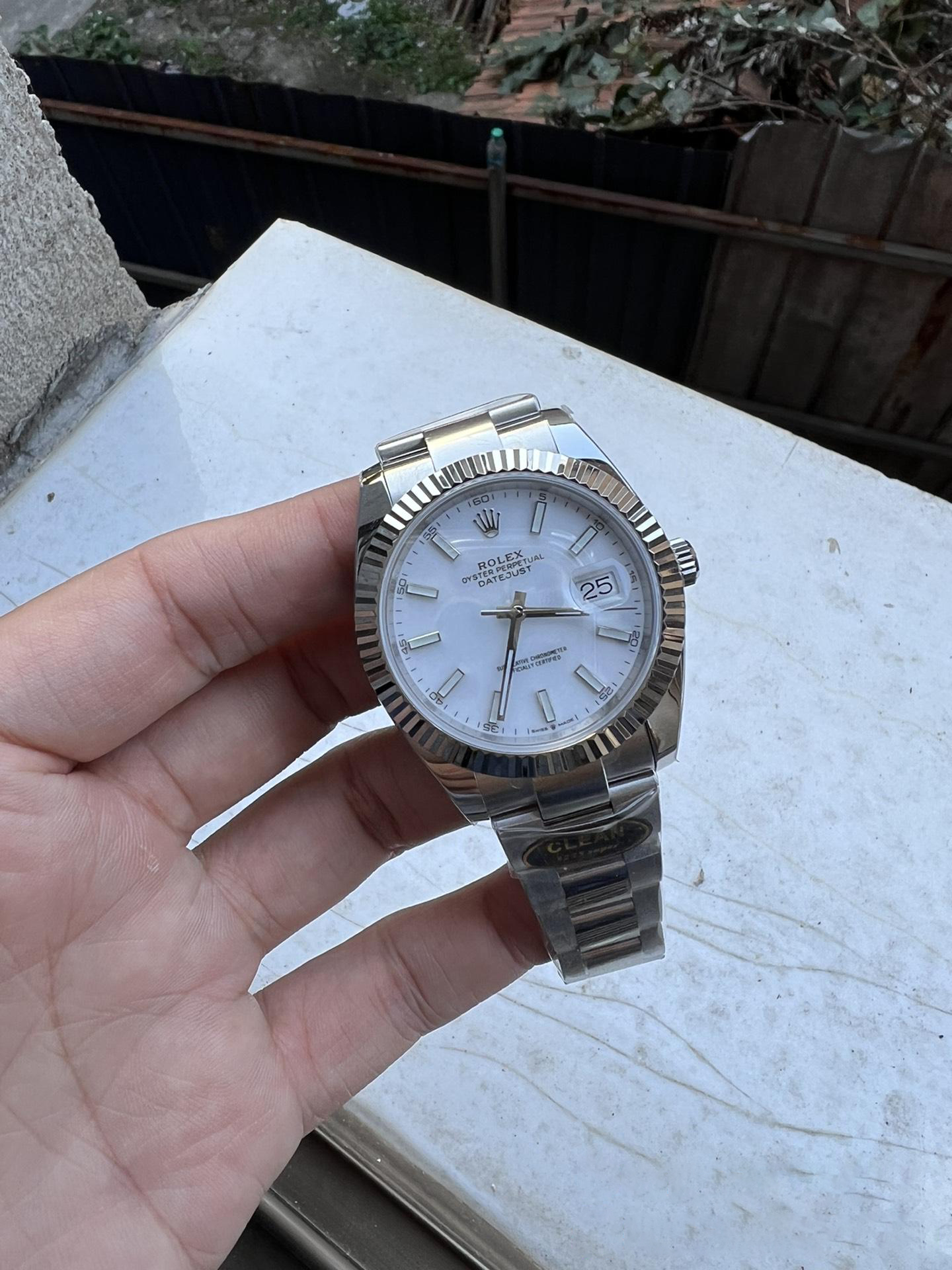 Clean Factory Watch Rolex Datejust 41 126334 White Dial Luminous Hour Markers Oyster Bracelet SH3235 Movement 72 Hours Power Reserve 01 Clean Factory Watch Rolex Datejust 41 126334 White Dial Luminous Hour Markers Oyster Bracelet SH3235 Movement 72 Hours Power Reserve 01